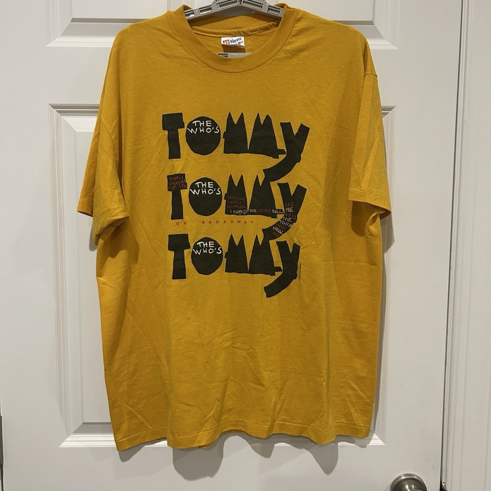Vintage 90s The Who's Tommy T Shirt Mens XL Broadway Musical Made In USA Single
